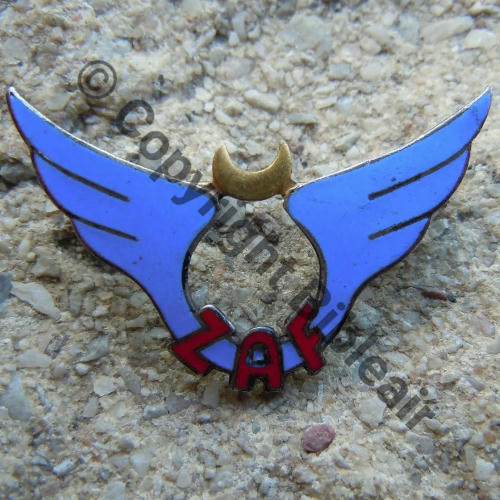 ZOUINE AIR FORCE PROMO MARRAKECH  50-51  DrP Epingle nourrice Dos lisse No37 Bleu fonce Src.lapetitebrocdechacha 185EurInv 